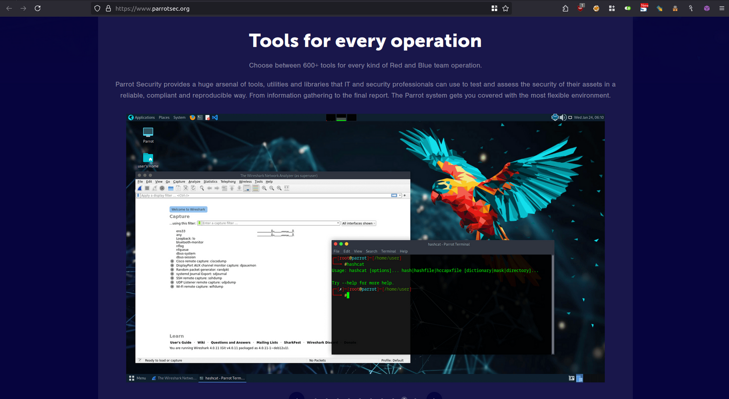 Parrot OS 🐦 Security Live USB – Portable Red Team & Privacy 🧢 Toolkit