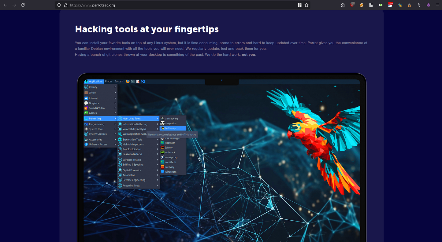 Portable Pentest & RF Analysis 🗺 Environment  Kali Linux, Parrot OS & DragonOS